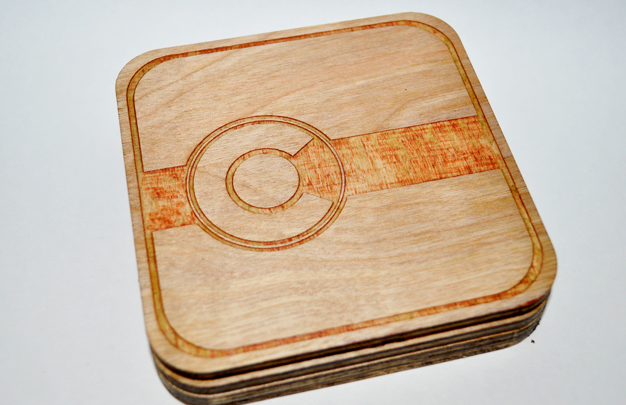 Colorado flag coaster — finished