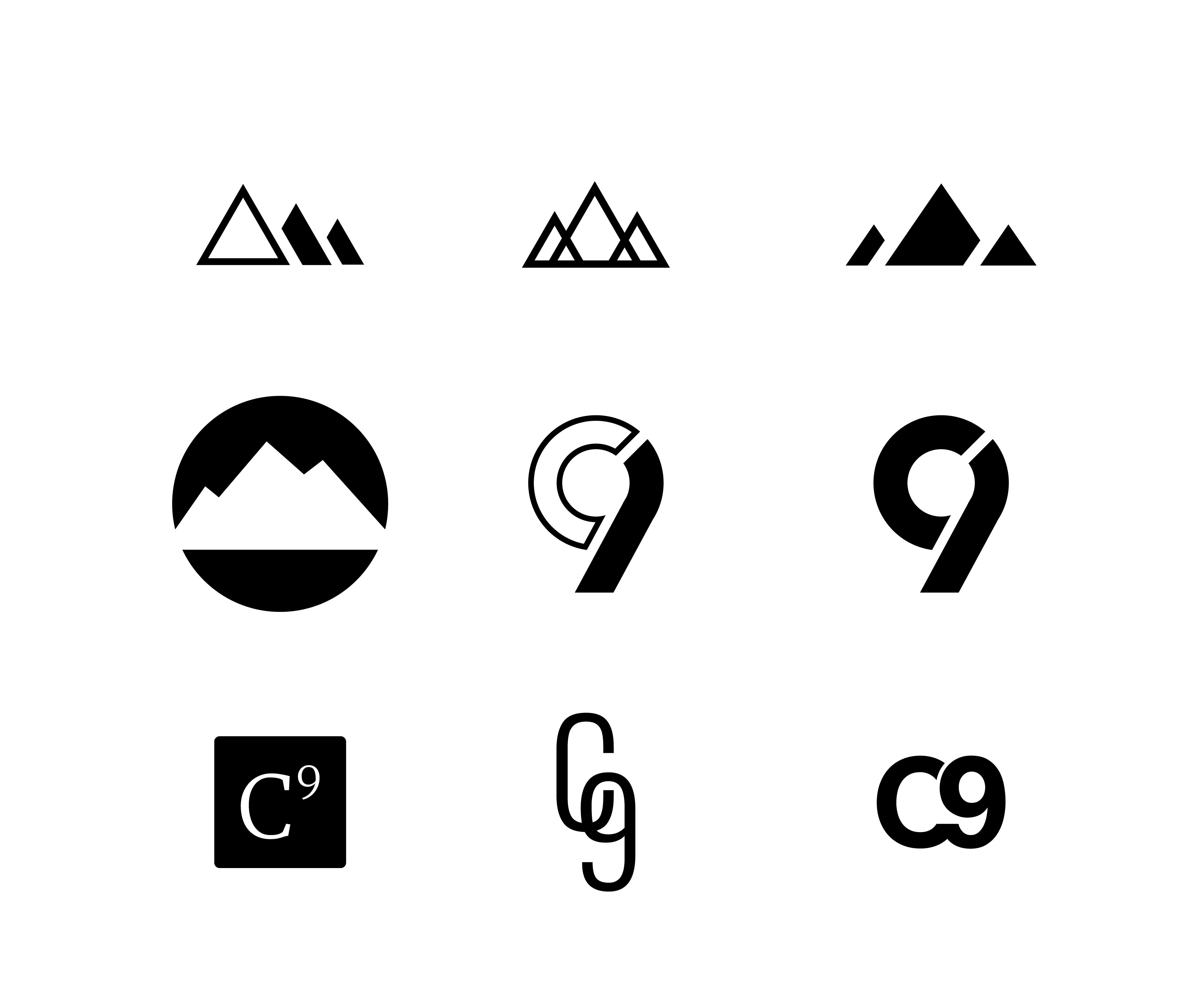 C9 — logo explorations